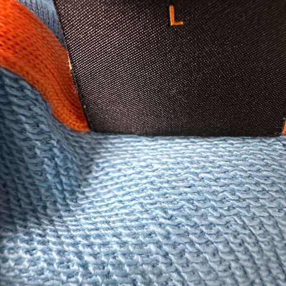 Hugo Boss Wetalk Hoodie Men’s Large Aqua Blue 100% Cotton Drawstring Pullover - Picture 7 of 12